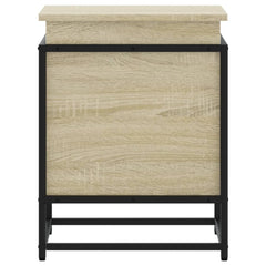 vidaXL Storage Box with Lid Sonoma Oak 40x40x51.5 cm Engineered Wood 5