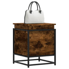 vidaXL Storage Box with Lid Smoked Oak 40x40x51.5 cm Engineered Wood 1