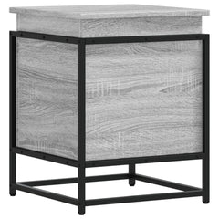 vidaXL Storage Box with Lid Grey Sonoma 40x40x51.5 cm Engineered Wood 2
