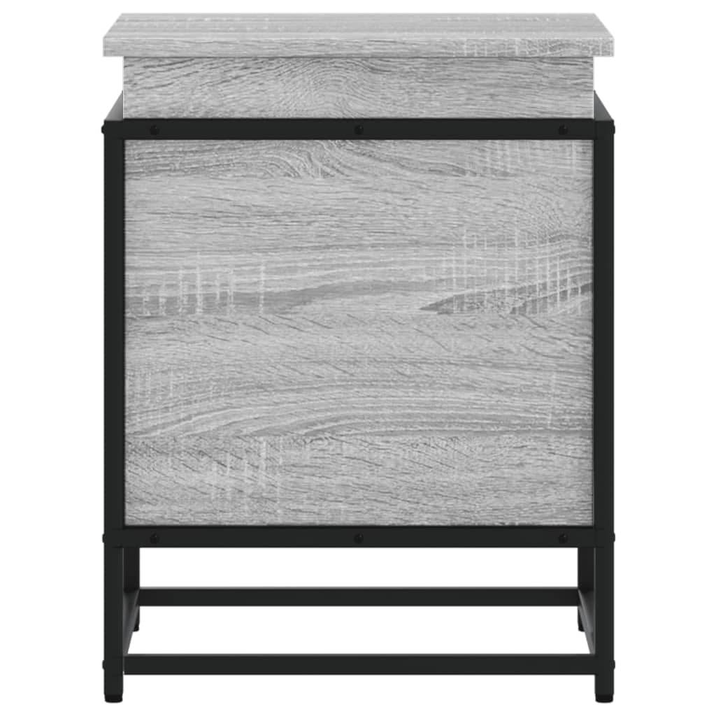 vidaXL Storage Box with Lid Grey Sonoma 40x40x51.5 cm Engineered Wood 5