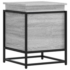 vidaXL Storage Box with Lid Grey Sonoma 40x40x51.5 cm Engineered Wood 6