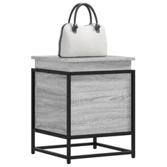 vidaXL Storage Box with Lid Grey Sonoma 40x40x51.5 cm Engineered Wood 1
