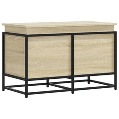 vidaXL Storage Box with Lid Sonoma Oak 80x40x51.5 cm Engineered Wood 6