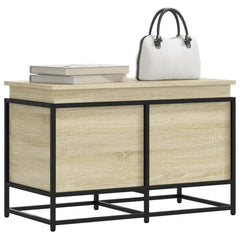 vidaXL Storage Box with Lid Sonoma Oak 80x40x51.5 cm Engineered Wood 1