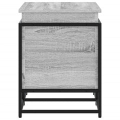 vidaXL Storage Box with Lid Grey Sonoma 80x40x51.5 cm Engineered Wood 5