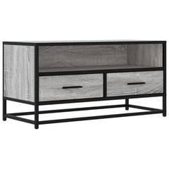 TV Cabinet 80x34,5x40 cm Engineered Wood and Metal Grey sonoma 80 cm