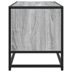 vidaXL TV Cabinet Grey Sonoma 80x34.5x40 cm Engineered Wood and Metal 5