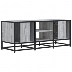 vidaXL TV Cabinet Grey Sonoma 100x35x41 cm Engineered Wood and Metal 6