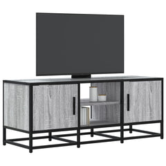 vidaXL TV Cabinet Grey Sonoma 100x35x41 cm Engineered Wood and Metal 1