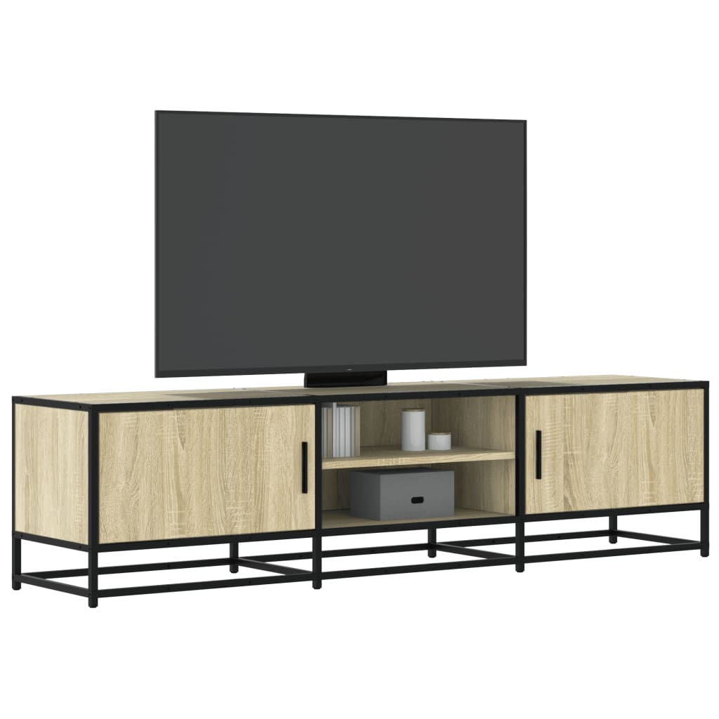 vidaXL TV Cabinet 100x35x41 cm Engineered Wood and Metal