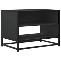 vidaXL TV Cabinet Black 61x40x46 cm Engineered Wood and Metal 2