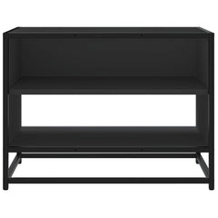 vidaXL TV Cabinet Black 61x40x46 cm Engineered Wood and Metal 4