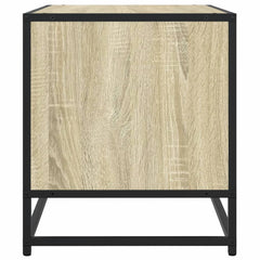 vidaXL TV Cabinet Sonoma Oak 91x40x46 cm Engineered Wood and Metal 6
