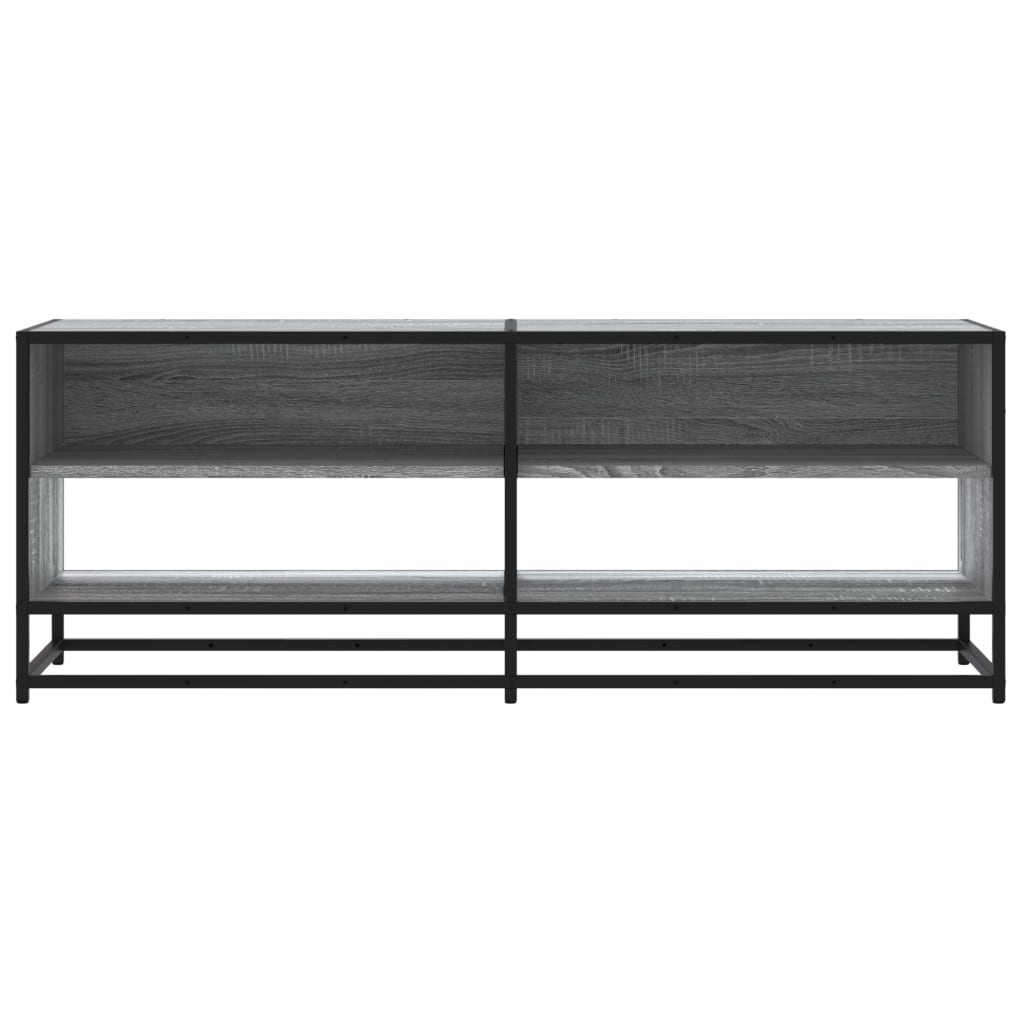 vidaXL TV Cabinet Grey Sonoma 120,5x40x46 cm Engineered Wood and Metal 4