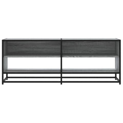 vidaXL TV Cabinet Grey Sonoma 120,5x40x46 cm Engineered Wood and Metal 4