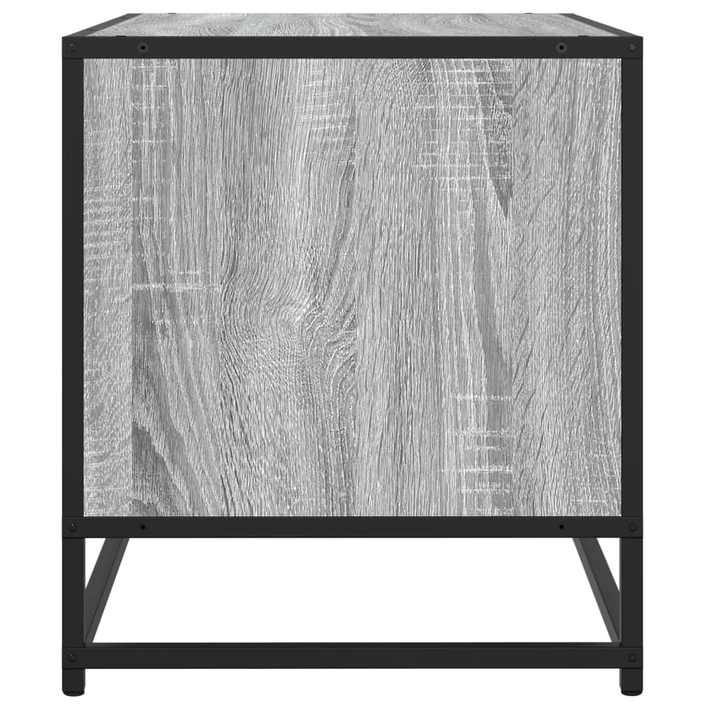 vidaXL TV Cabinet Grey Sonoma 120,5x40x46 cm Engineered Wood and Metal 6