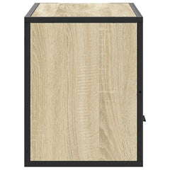 vidaXL TV Cabinet Sonoma Oak 80x31x39.5 cm Engineered Wood and Metal 5