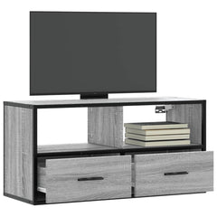 vidaXL TV Cabinet Grey Sonoma 80x31x39.5 cm Engineered Wood and Metal 1