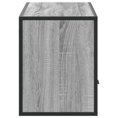 vidaXL TV Cabinet Grey Sonoma 100x31x39.5 cm Engineered Wood and Metal 5