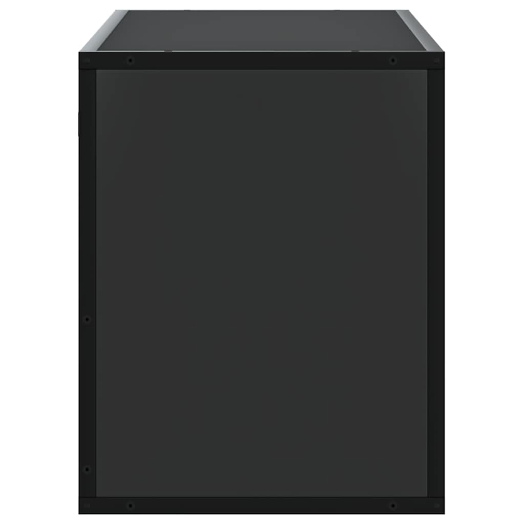 vidaXL TV Cabinet Black 100x31x39.5 cm Engineered Wood and Metal 5