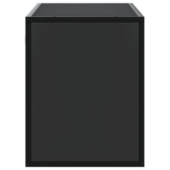 vidaXL TV Cabinet Black 100x31x39.5 cm Engineered Wood and Metal 5