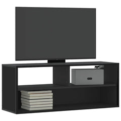 vidaXL TV Cabinet Black 100x31x39.5 cm Engineered Wood and Metal 1