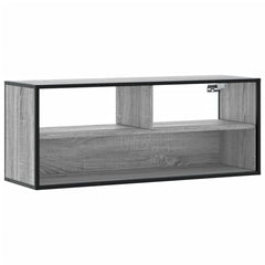 vidaXL TV Cabinet Grey Sonoma 100x31x39.5 cm Engineered Wood and Metal 2