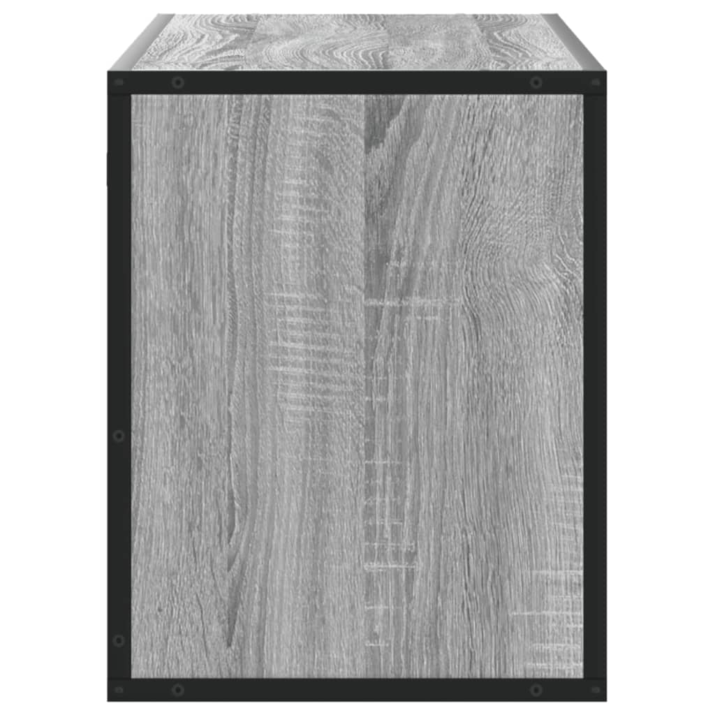vidaXL TV Cabinet Grey Sonoma 100x31x39.5 cm Engineered Wood and Metal 5