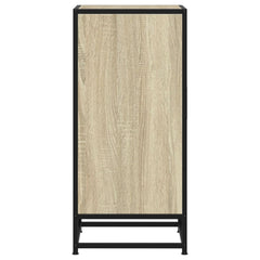 vidaXL Sideboard Sonoma Oak 35.5x35x76 cm Engineered Wood and Metal 5