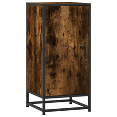vidaXL Sideboard Smoked Oak 35.5x35x76 cm Engineered Wood and Metal 2