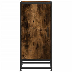 vidaXL Sideboard Smoked Oak 35.5x35x76 cm Engineered Wood and Metal 4