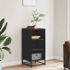 vidaXL Sideboard Black 35.5x35x76 cm Engineered Wood and Metal 3