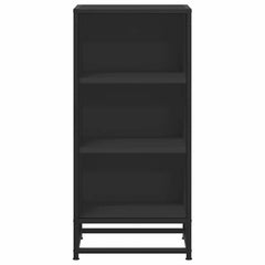 vidaXL Sideboard Black 35.5x35x76 cm Engineered Wood and Metal 4