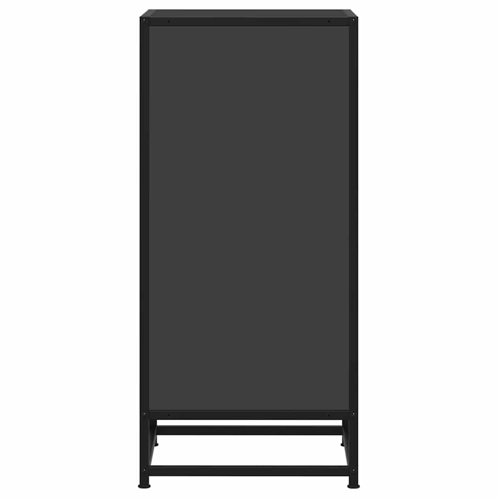 vidaXL Sideboard Black 35.5x35x76 cm Engineered Wood and Metal 5