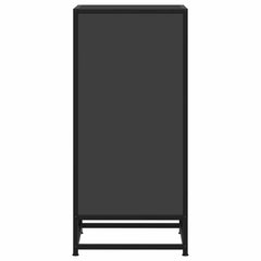 vidaXL Sideboard Black 35.5x35x76 cm Engineered Wood and Metal 5
