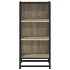 vidaXL Sideboard Sonoma Oak 35.5x35x76 cm Engineered Wood and Metal 4