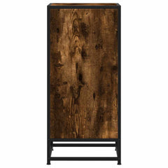 vidaXL Sideboard Smoked Oak 35.5x35x76 cm Engineered Wood and Metal 5