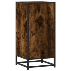 vidaXL Sideboard Smoked Oak 35.5x35x76 cm Engineered Wood and Metal 6