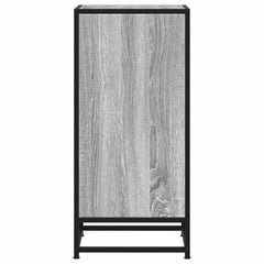 vidaXL Sideboard Grey Sonoma 35.5x35x76 cm Engineered Wood and Metal 5