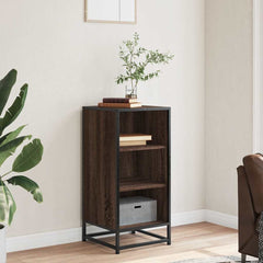 vidaXL Sideboard Brown Oak 35.5x35x76 cm Engineered Wood and Metal 3