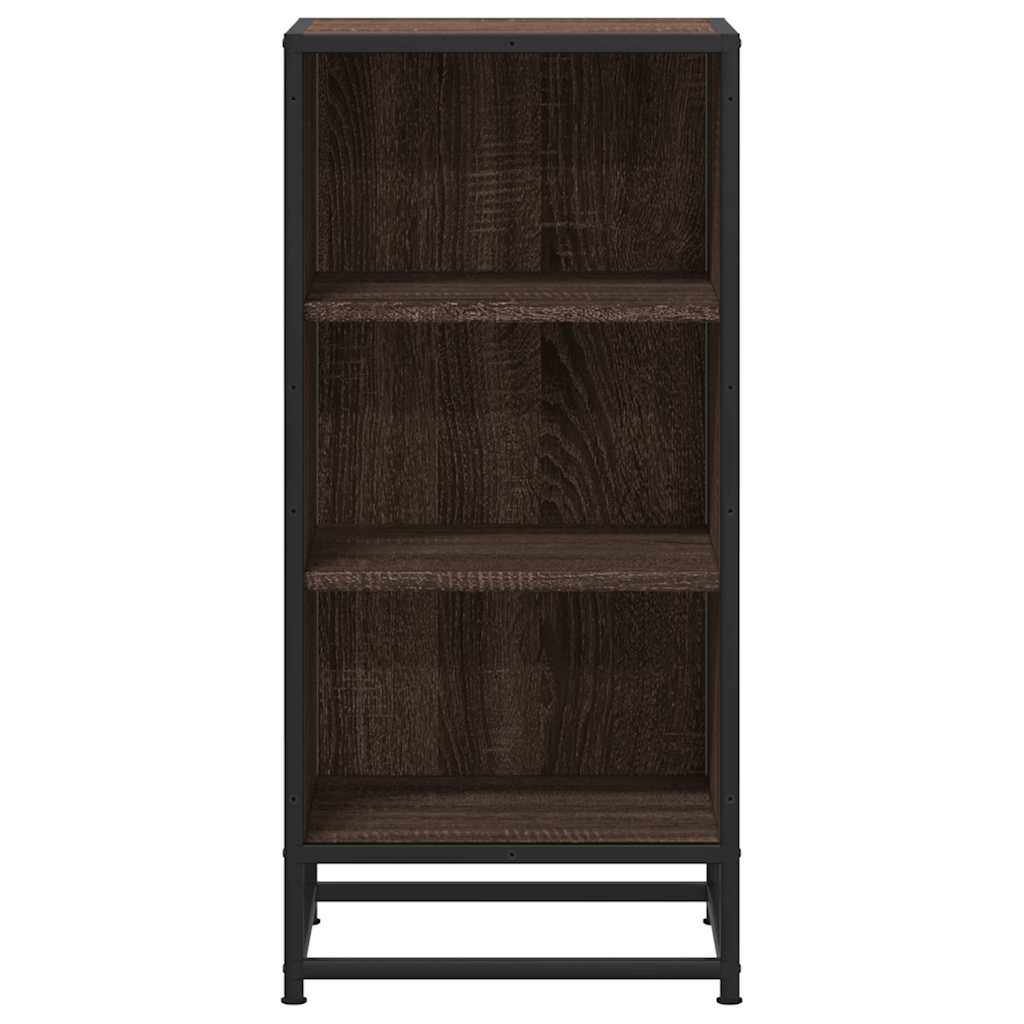 vidaXL Sideboard Brown Oak 35.5x35x76 cm Engineered Wood and Metal 4