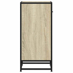 vidaXL Sideboard Sonoma Oak 35.5x35x76 cm Engineered Wood and Metal 6