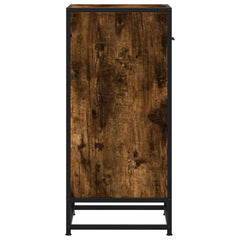 vidaXL Sideboard Smoked Oak 35.5x35x76 cm Engineered Wood and Metal 6