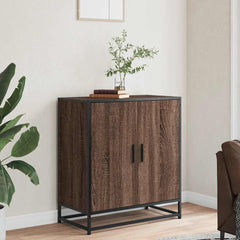 vidaXL Sideboard Brown Oak 68x35x76 cm Engineered Wood and Metal 3