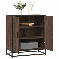 vidaXL Sideboard Brown Oak 68x35x76 cm Engineered Wood and Metal 1