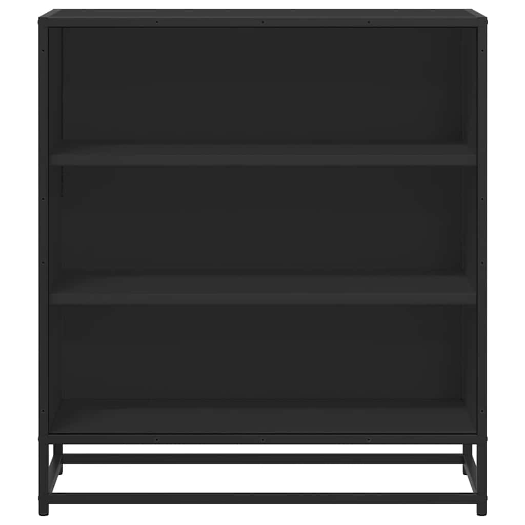 vidaXL Sideboard Black 68x35x76 cm Engineered Wood and Metal 4