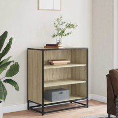 vidaXL Sideboard Sonoma Oak 68x35x76 cm Engineered Wood and Metal 3