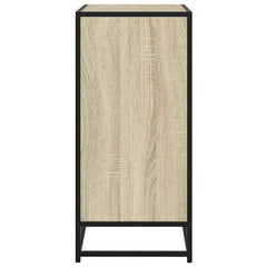 vidaXL Sideboard Sonoma Oak 68x35x76 cm Engineered Wood and Metal 5