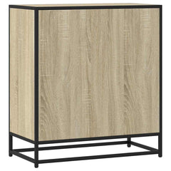vidaXL Sideboard Sonoma Oak 68x35x76 cm Engineered Wood and Metal 6