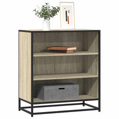 vidaXL Sideboard Sonoma Oak 68x35x76 cm Engineered Wood and Metal 1